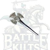 Chrome Celtic Design Scottish Kilt Pin | Battle of Kilts
